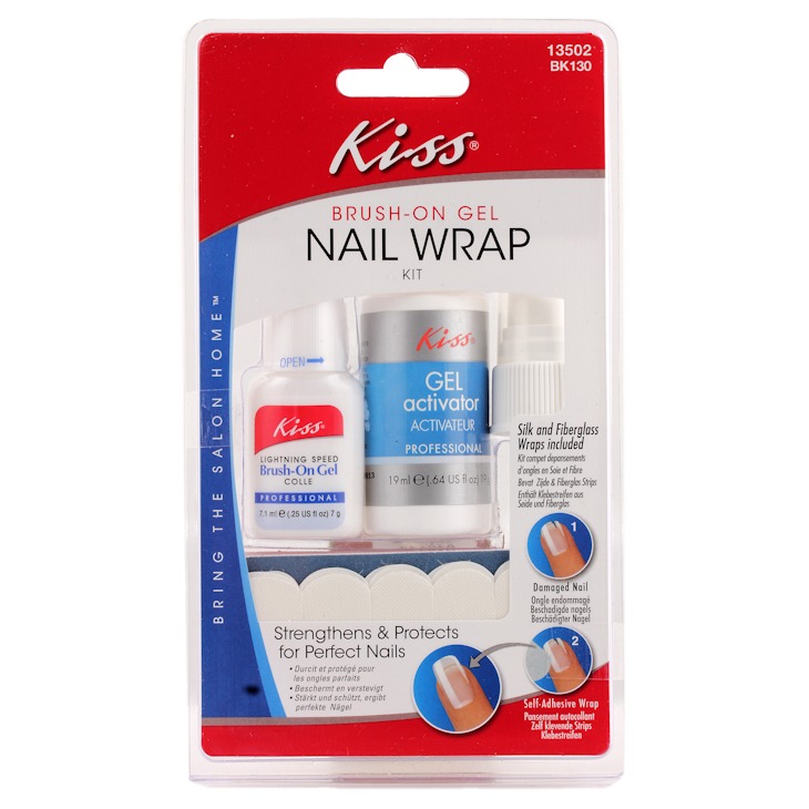 

Brush-On-Gel Nail Wrap Kit