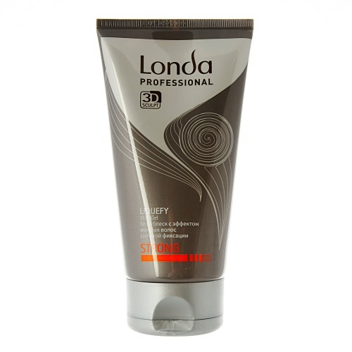 Londa Гель-блеск для мужчин с эффектом мокрых волос сильной фиксации Liquefy