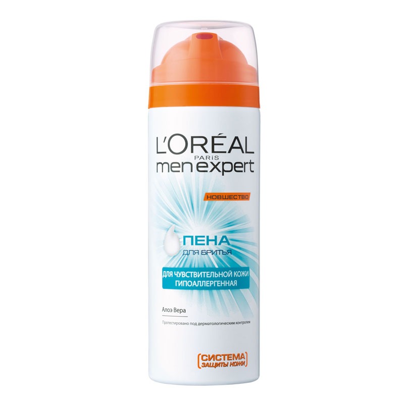 

Пена для бритья Loreal Paris, «Гидра Сенситив» Men Expert