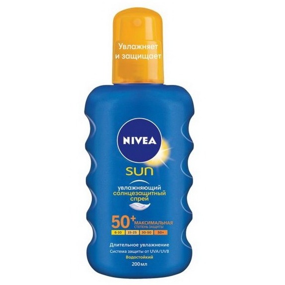 Nivea Увлажняющий солнцезащитный спрей SPF 50 - купить недорого, цены в ...