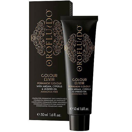 № 5.34 Светлый золотисто-медный шатен, 50 мл, Краска для волос Revlon Professional, Orofluido Color Elixir  - Купить