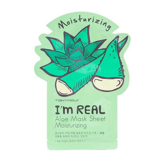 Маска для лица тканевая с алоэ Im Real Aloe Mask Sheet