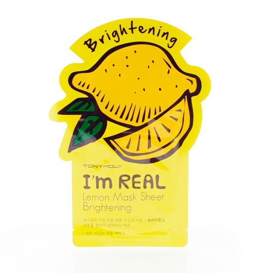 Тканевая маска с экстрактом лимона Im Real Lemon Mask Sheet