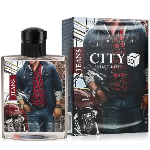 City Parfum 3D Jeans City for Men