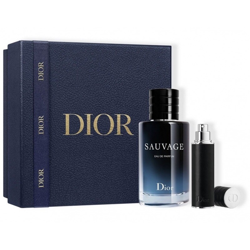 Купить Набор: парф. вода, 100 мл + парф. вода, 10 мл (миниатюра), Sauvage Eau de Parfum, Christian Dior